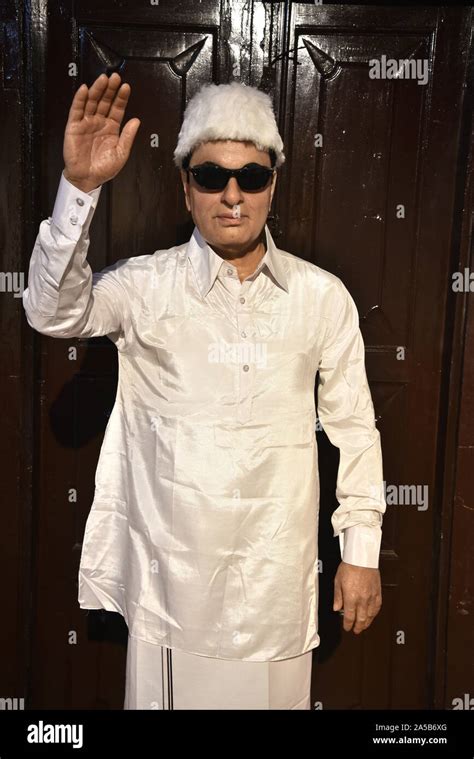 Wax Statue Of M G Ramachandran Knowns As Mgr Was An Actor And Former