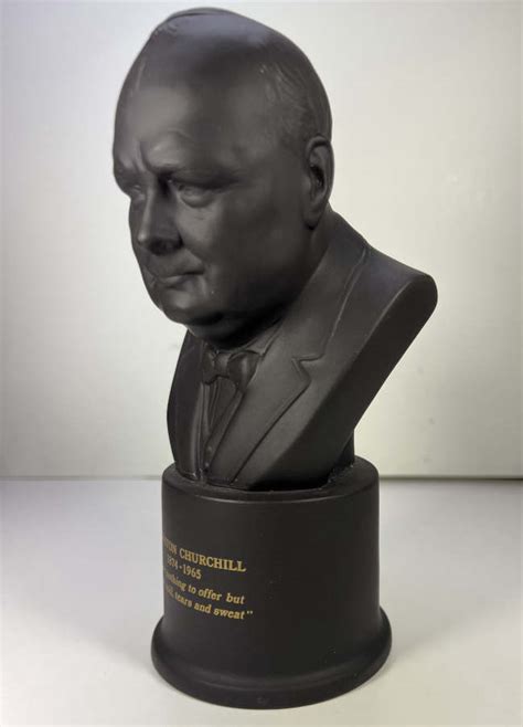 Churchill Bust Wedgwood Centenary Black Basalt Bust Sales