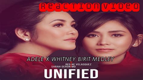 vlog 100 unified regine x sarah adele whitney medley reaction video se 2 ep 100 p2 youtube