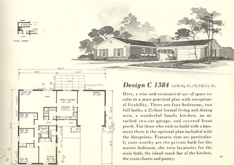 Is the ranch house coming back? 13 1960s Ranch House Plans Mid Century 1960 From The Lrg ...