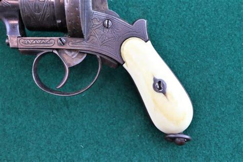 Engraved Pin Fire With Ivory Grips Sold Civil War Artifacts For