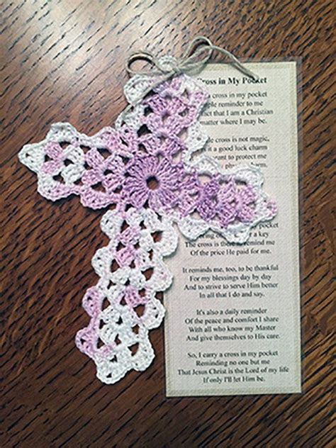 Tuck one inside the gift of a book for a personal touch. Crocheting PATTERN for God's Eye Cross Bookmark | Crochet ...