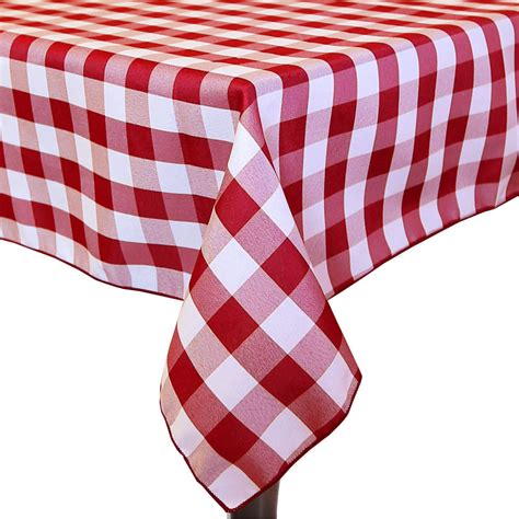 Visual Textile 60 X 120 Inch Rectangular Polyester Checkered Tablecloth