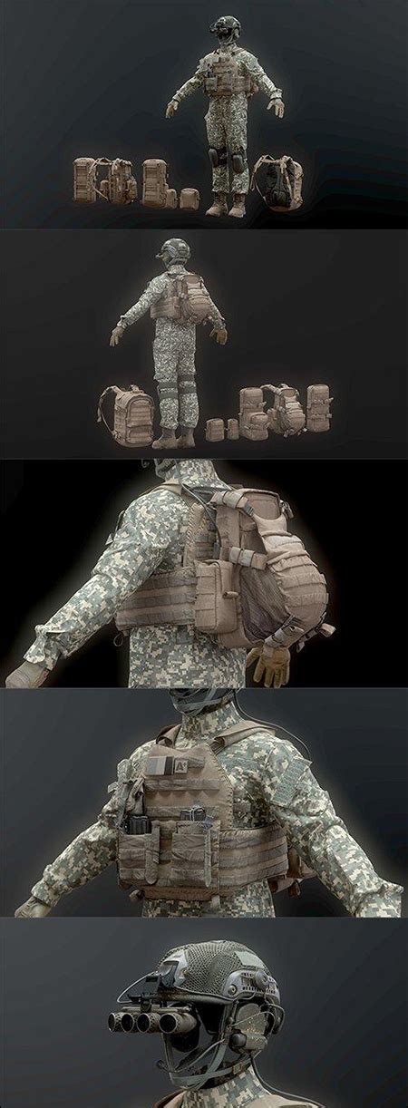 Cgtrader Soldier Complete Pack 3d Model Daz3d And Poses Stuffs