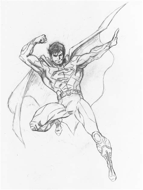 Superman Drawing In Pencil At Getdrawings Free Download