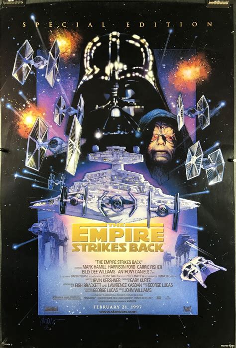 Empire Strikes Back Original Rolled Vintage Movie Poster Re