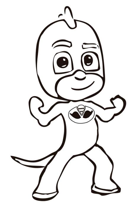 Gekko From Pj Masks Coloring Pages Free Printable Coloring Pages
