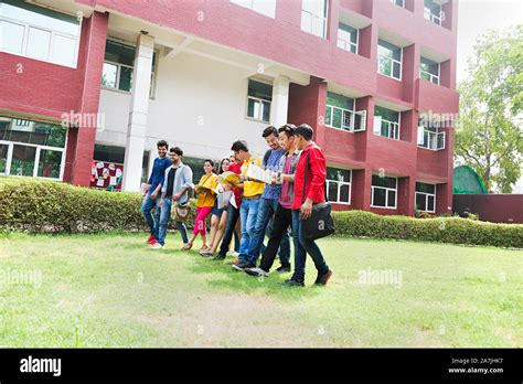 Indian College Students Walking Campus Hi Res Stock Photography And