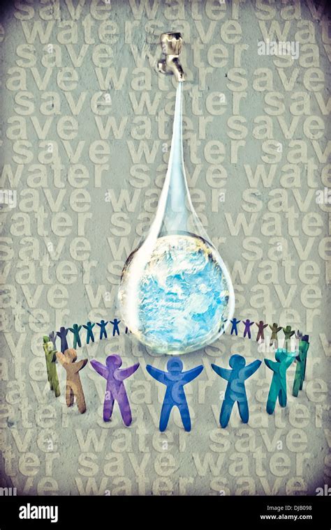 Save Water Concept Stock Photo Alamy
