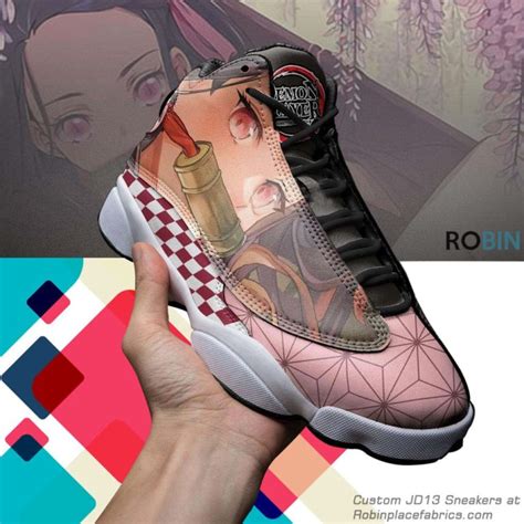 Nezuko Jd 13 Sneakers Demon Slayer Custom Shoes Robinplacefabrics