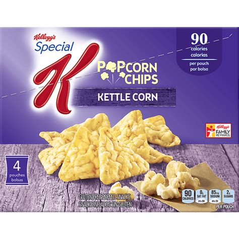Kelloggs Special K Popcorn Chips Baked Snacks Sweet And Salty 4 Ct