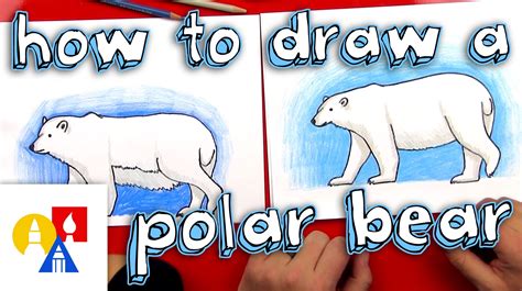 How To Draw A Polar Bear Realistic Art For Kids Hub Polar Bear Art