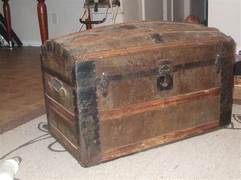 Old chest treasure chest box treasure antique wood vintage retro luggage. Old Chest? | Collectors Weekly