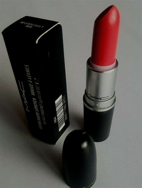 New MAC Cosmetics Retro Matte Lipstick RELENTLESSLY RED BNIB Fast Free Shipping