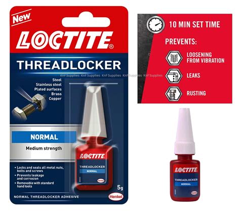 Loctite Threadlocker Medium Fast Acting Nut And Bolt Thread Lock Sealant