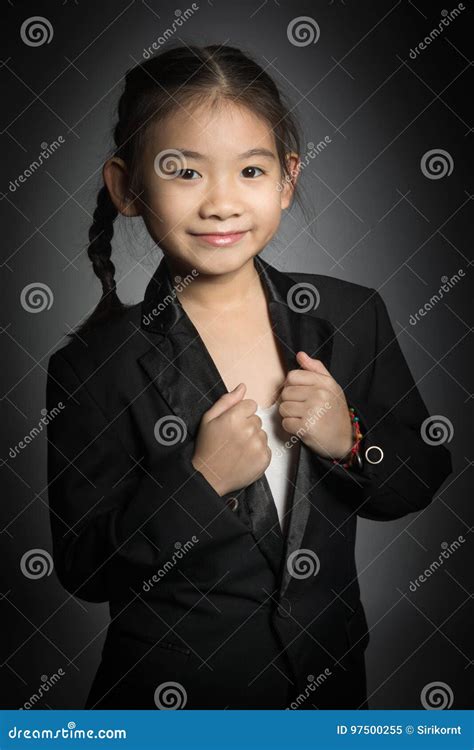 Portrait Of Little Asian Girl With Smiles Face Stock Image Image Of Girl Chinese 97500255