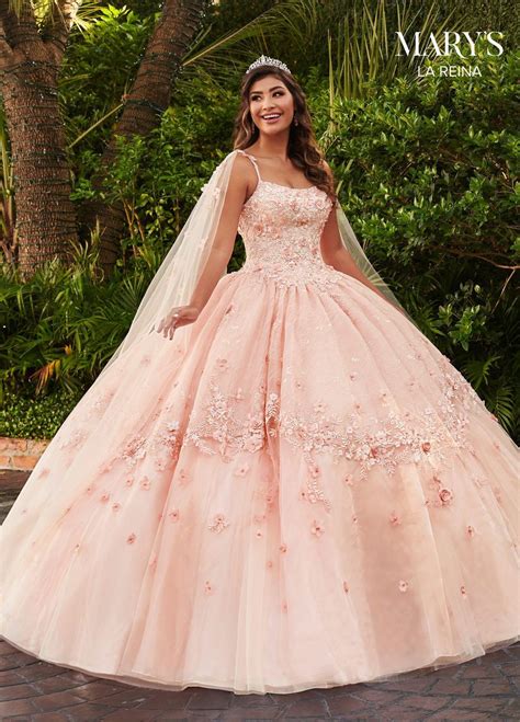 cape quinceanera dress by mary s bridal mq2115 in 2021 quinceanera dresses pink quinceanera