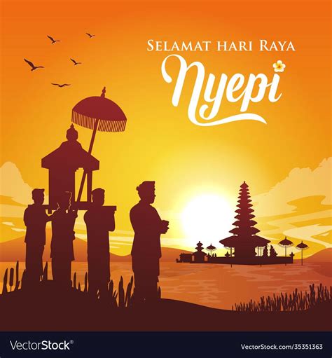Selamat Hari Raya Nyepi Translation Happy Day Vector Image On VectorStock In Creative