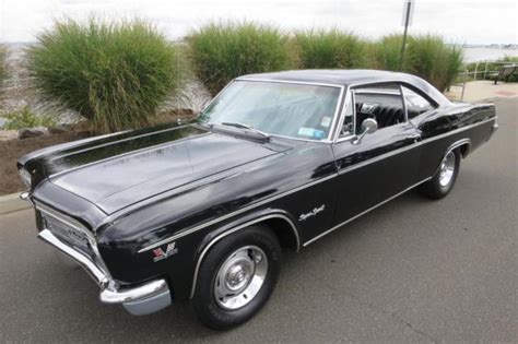 1966 Chevrolet Impala Ss 396325 Hp 4speed Tuxedo Black For Sale
