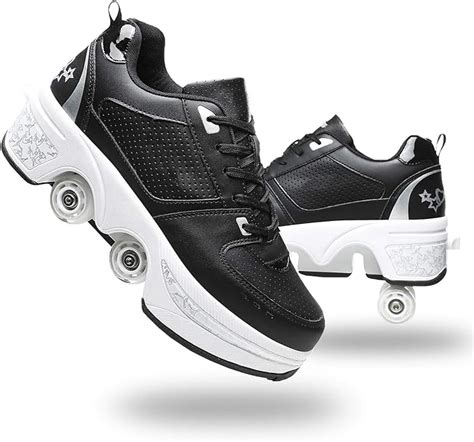 Deformation Roller Shoes For Women Outdoor Adults Multifunction 4 Wheel Retractable Roller