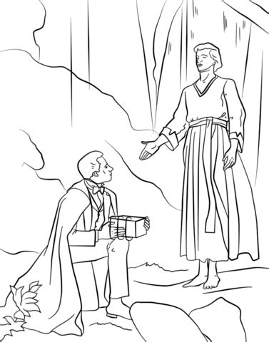 Luxury jesus is our good shepherd coloring pages. Angel Moroni Gives Plates to Joseph Smith coloring page ...