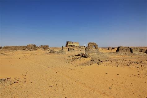 Ancient Ruins Old Dongola In Sudan Sahara Desert Africa Stock Image