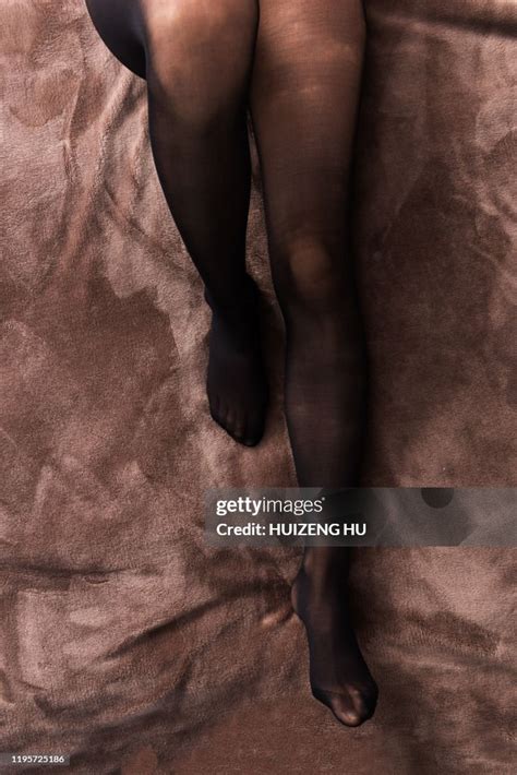 female legs in stockings top view woman in seductive stockings photo getty images