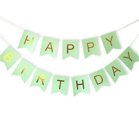 Happy Birthday Bunting Banner Letter Hanging Card Party Decorations