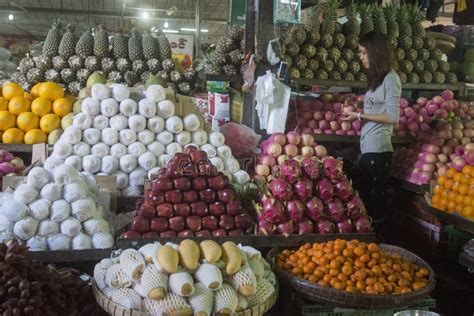 Asia Myanmar Yangon Market Food Fruits Editorial Stock Image Image Of