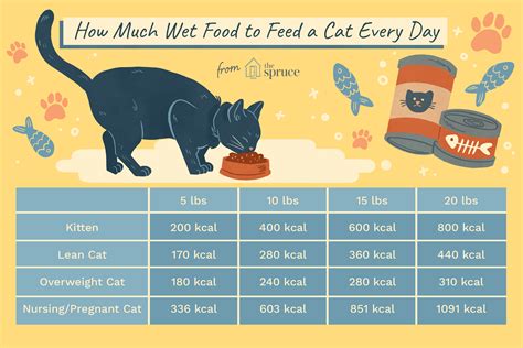 How Much To Feed A Cat A Day Chart Cat Lovster