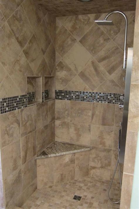 Making beautiful tile is in our dna. shower remodel in this bathroom project. Marazzi tile used ...