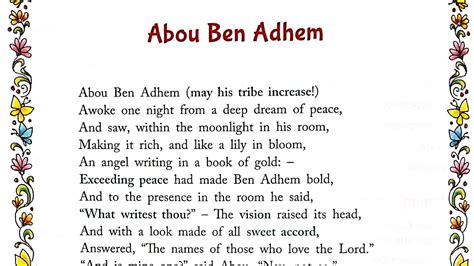 Abou Ben Adhem Poem Explanation In Hindi By Leigh Hunt Ratnasagar
