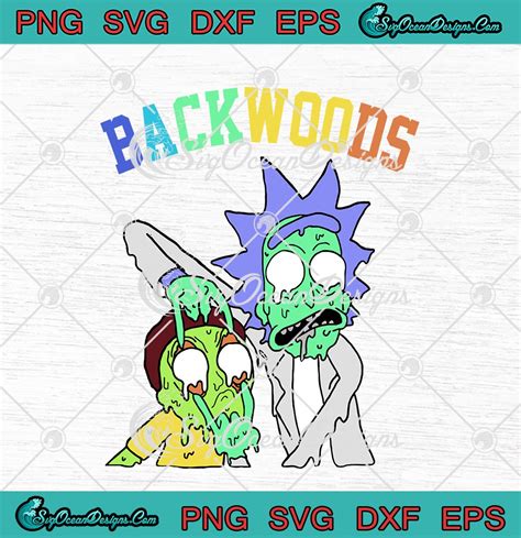 Rick And Morty Zombie Backwoods Funny Tv Series Svg Png Eps Dxf Cricut