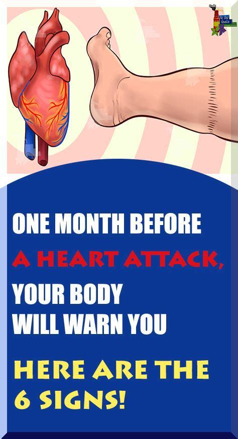 One Month Before A Heart Attack Your Body Will Warn You Here Are The