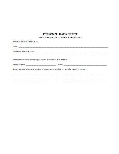 Printable Datasheet Templates For Microsoft Word