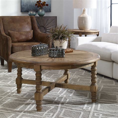Samuelle 42″ Round Coffee Table By Uttermost Concepts Furniture