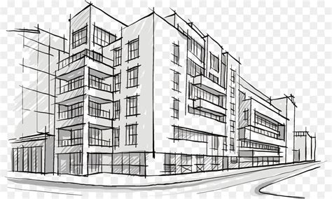 Apartment Building Sketch At Explore Collection Of