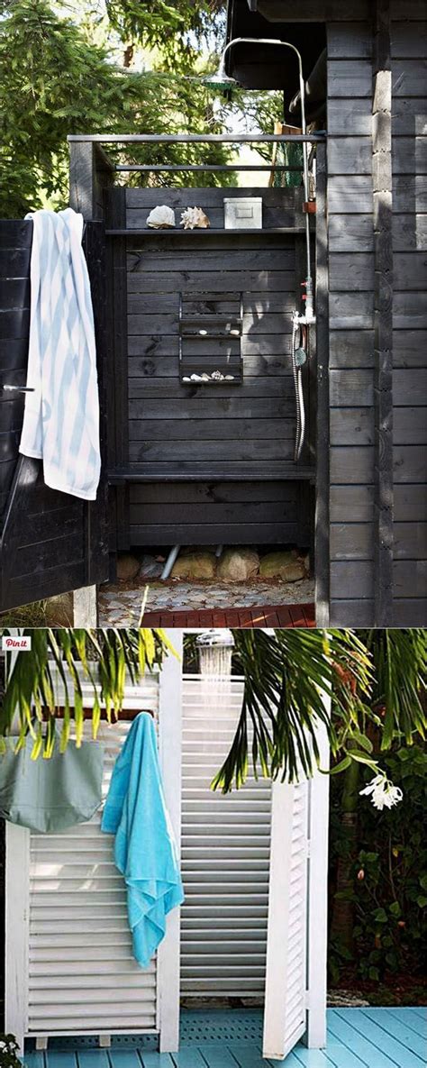 32 Beautiful And Easy Diy Outdoor Shower Ideas Outdoor