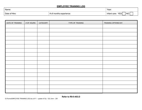 Employee Training Log Form ≡ Fill Out Printable PDF Forms Online