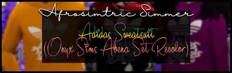 Adidas Set Onyx Sims Abena Outfit Recolor Sweetvanilla44 On Tumblr