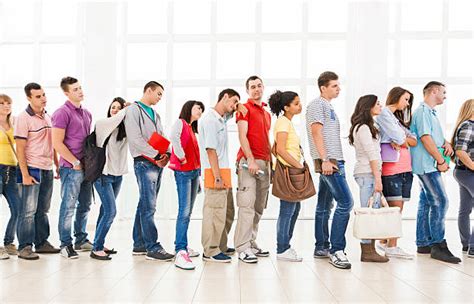 Royalty Free Waiting In Line Pictures Images And Stock Photos Istock