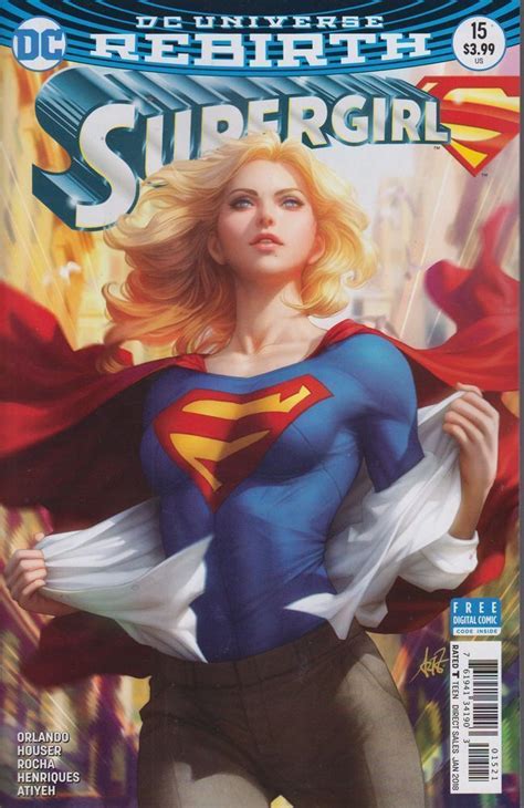 Supergirl 2016 15 Vfnm Artgerm Variant Cover Dc Universe Rebirth