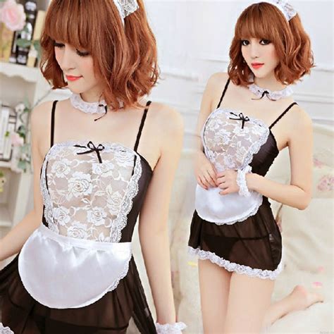 Sexy Playful Uniform Seduces Maid Lace Nightgown Chemise Maid Cosplay Intimate Lingerie