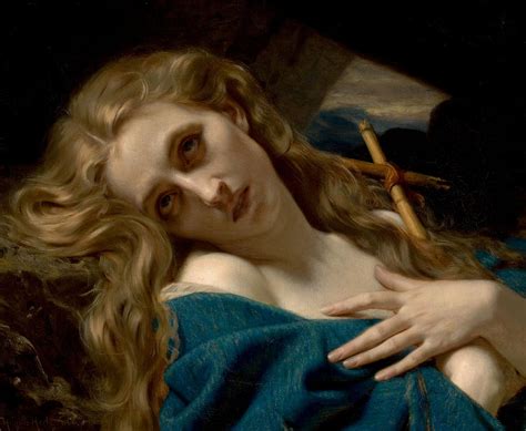 Mary Magdalene In The Cave Digital Art By Hugues Merle Fine Art America