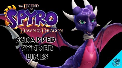 Scrapped Cynder Voice Clips The Legend Of Spyro Dawn Of The Dragon Youtube