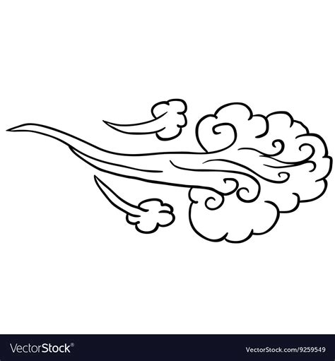 Black And White Wind Royalty Free Vector Image