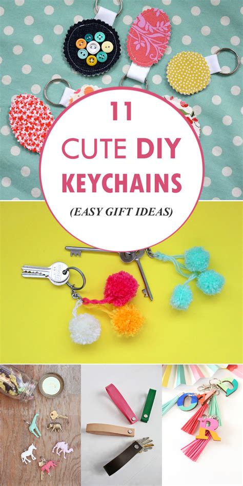 11 Cute Diy Keychains Easy T Ideas