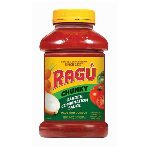 Ragu Chunky Garden Combination Pasta Sauce Shop Pasta Sauces At H E B