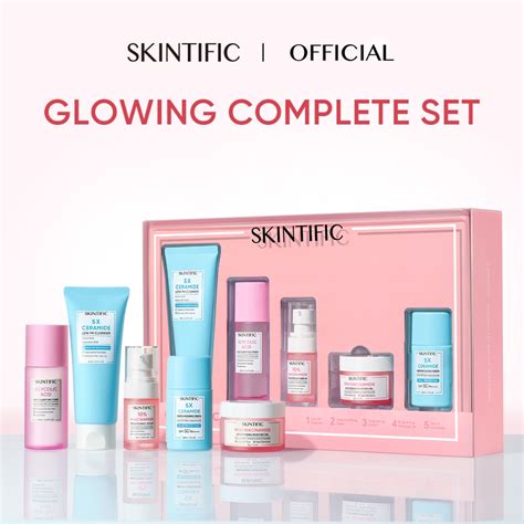 Jual T Set Skintific 5pcs Glowing Complete Set Paket Skincare 5x