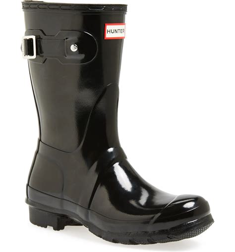 Hunter Original Short Gloss Waterproof Rain Boot Women Nordstrom